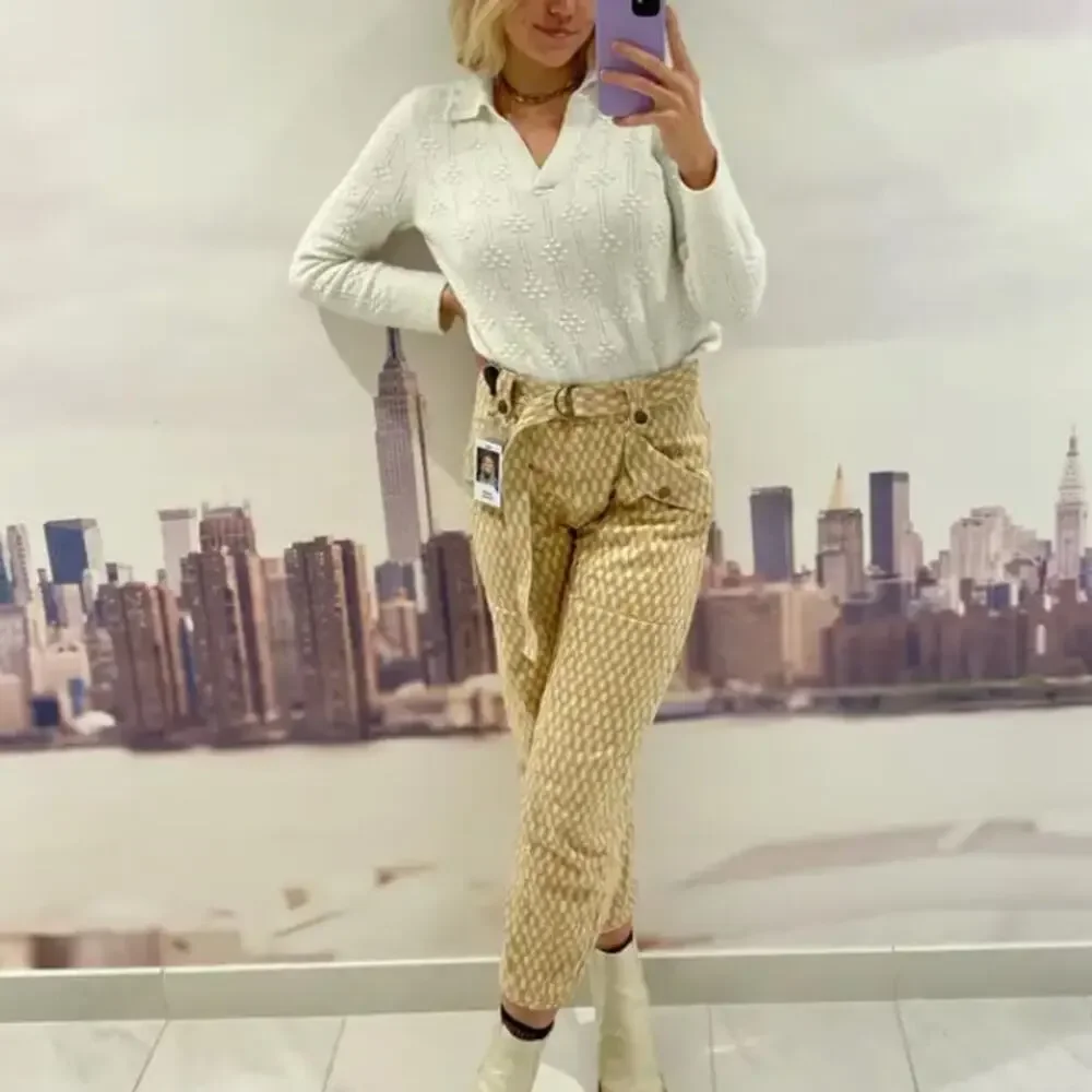 L.K. Bennett White Polo Sweater SMALL Textured Romantic Cottage Designer $340 - Picture 5 of 10